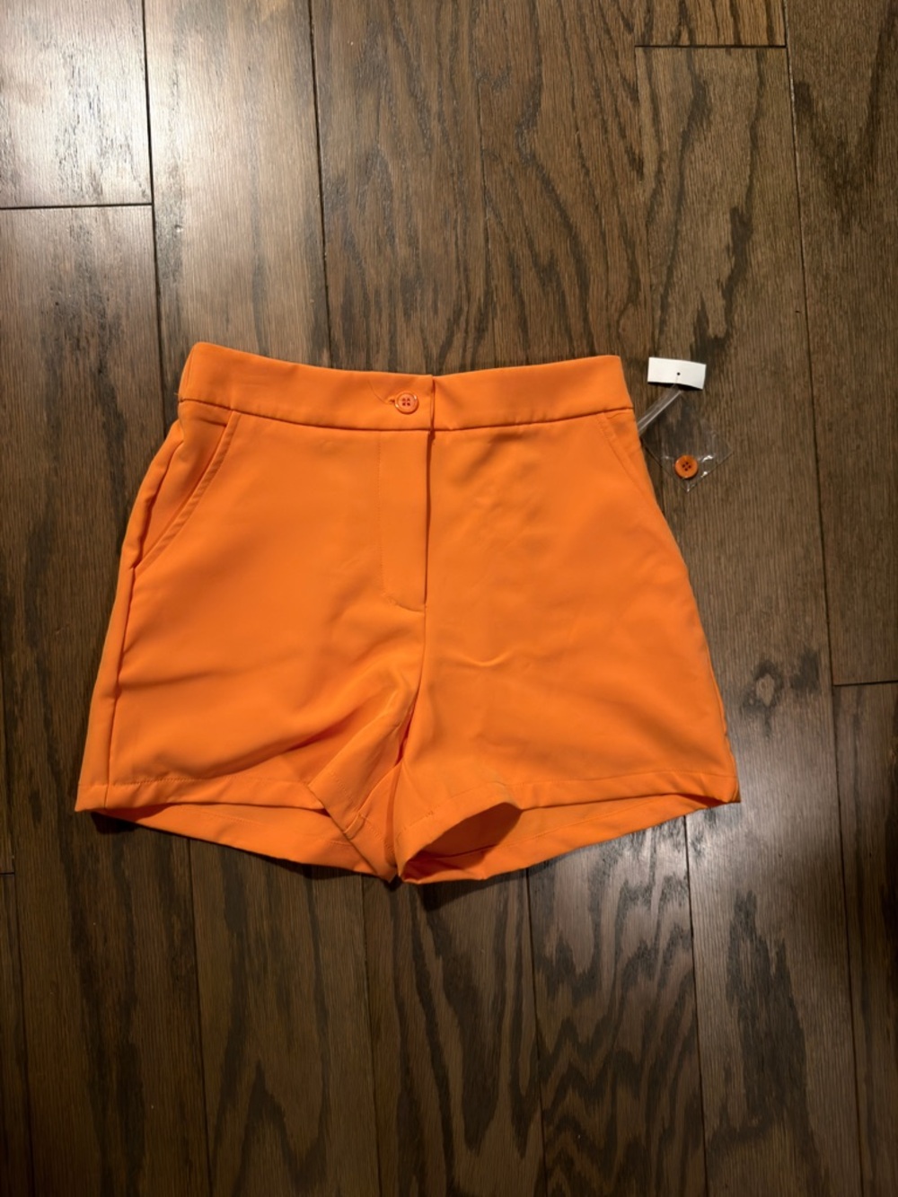 NWT Sincerely Ju Women’s High-Rise Orange Dress Shorts
